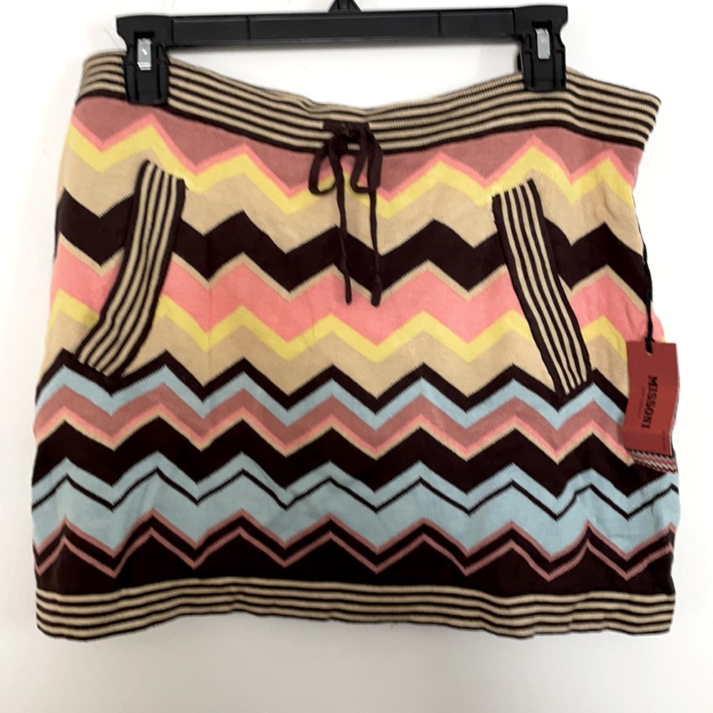NWT MISSONI for Target Sweater Skirt Brown Pink blue M